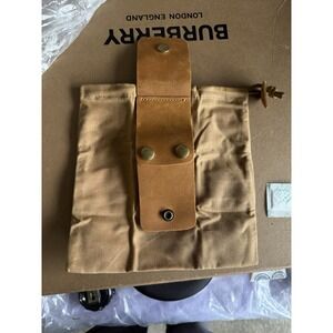 Canvas and Leather Folding Pouch Roll Bag — Handmade Utility Tool Organizer